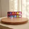 A 24-color portable children's watercolor paint tray with sponge pads Specification image